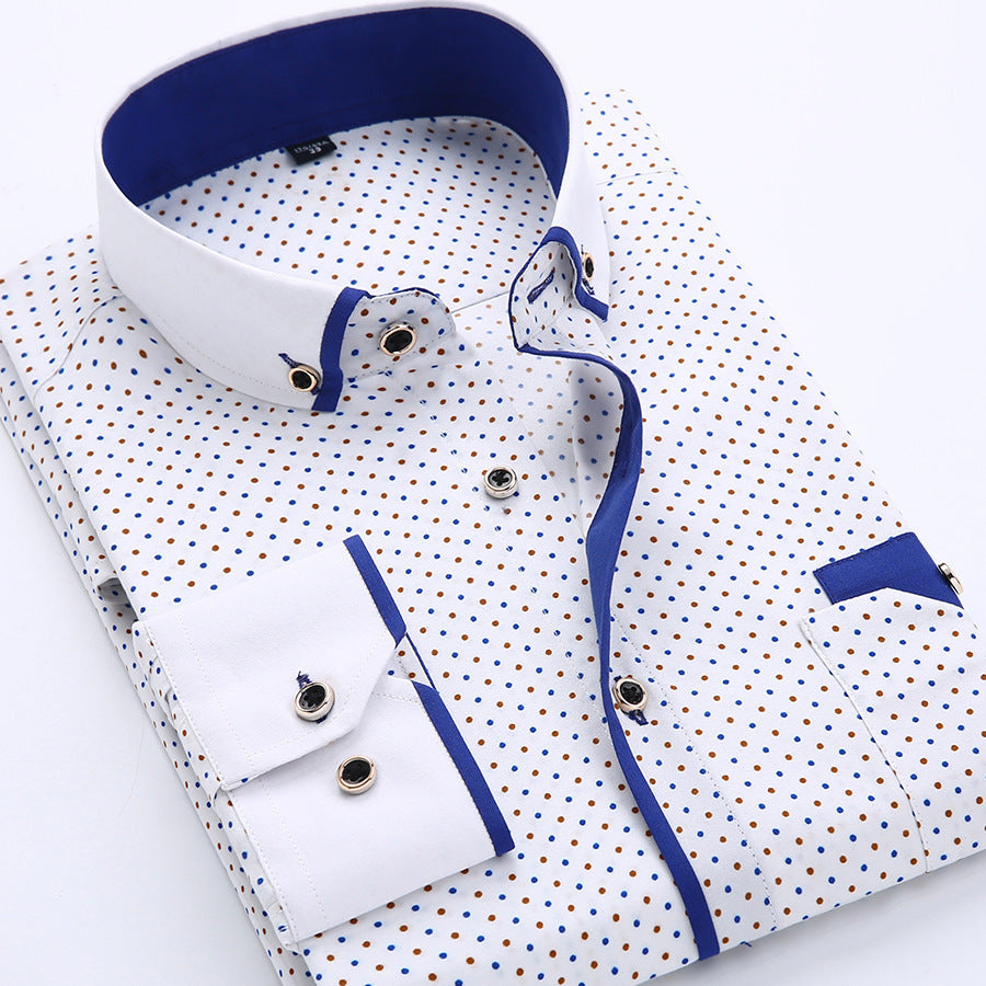Blue polka dots / 5XL