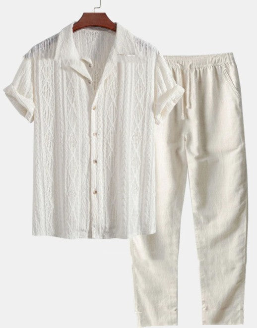 White Shirt And White Trousers / 5XL