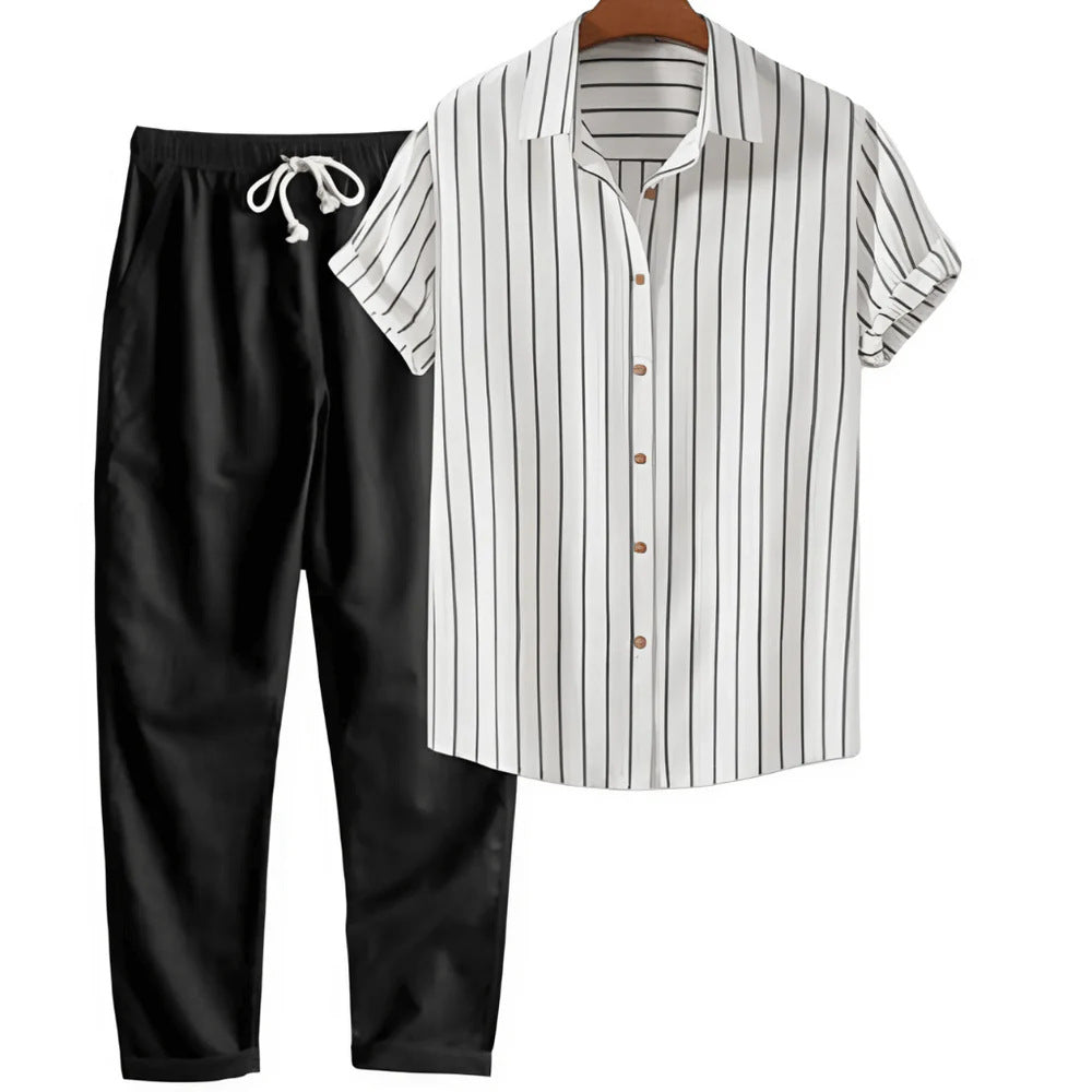 White shirt And Black Trousers / 4XL