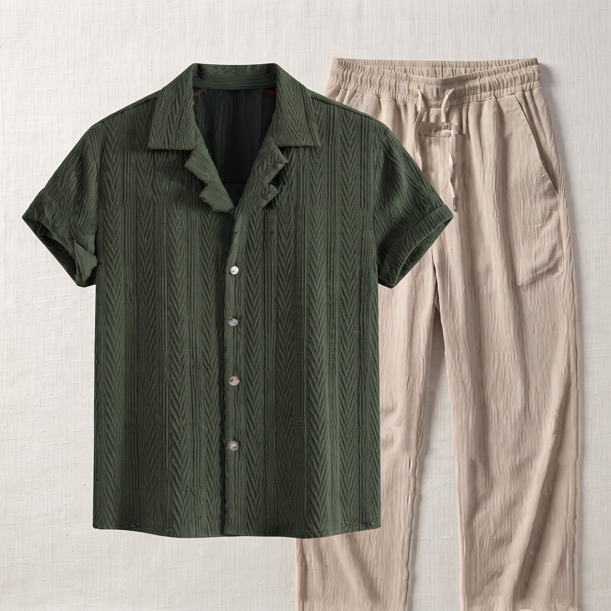 Green Shirt And Green Trousers / 5XL