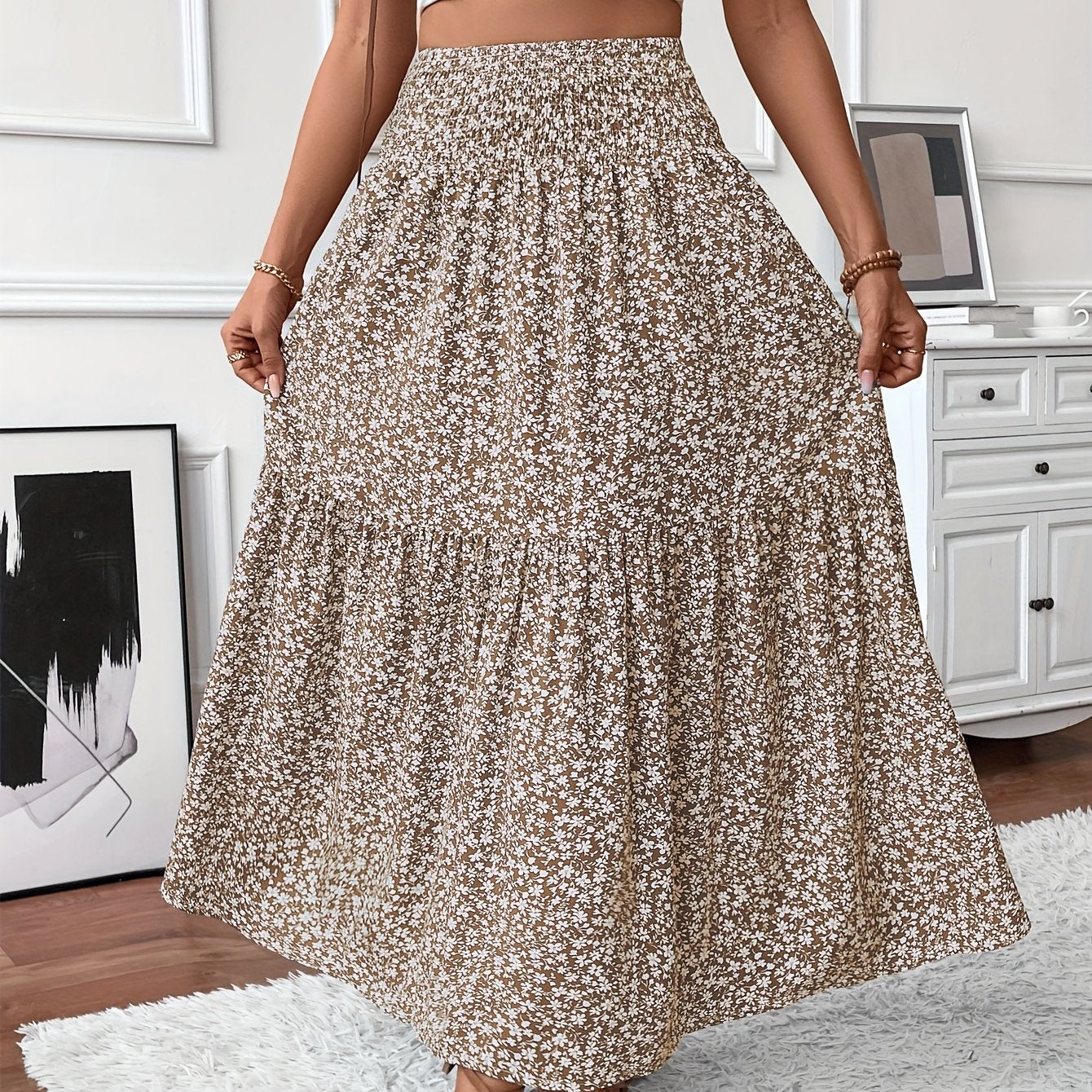 Khaki Flower / XL