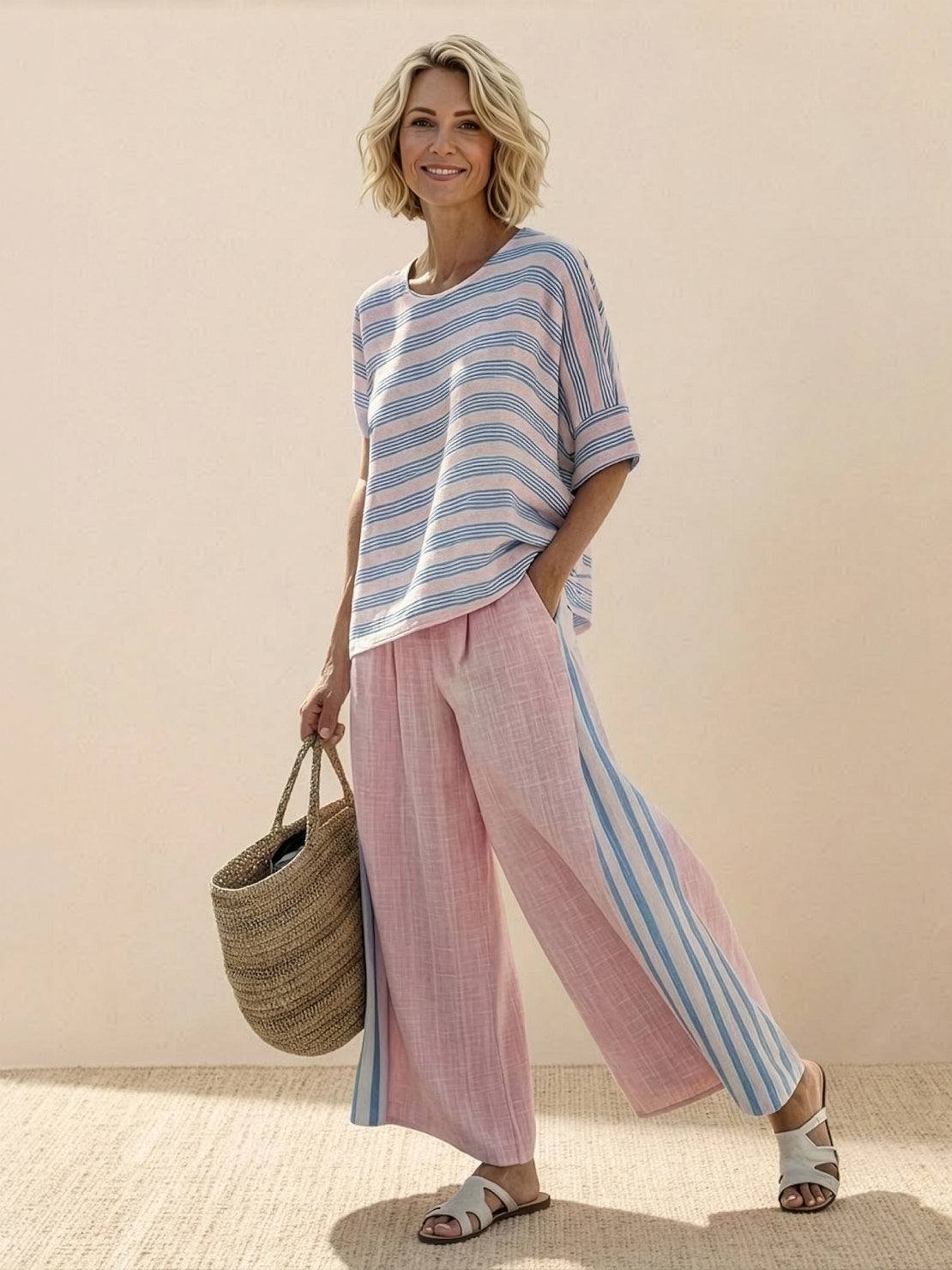 Blush Stripes / 4XL